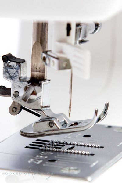 sewing machine foot and needle