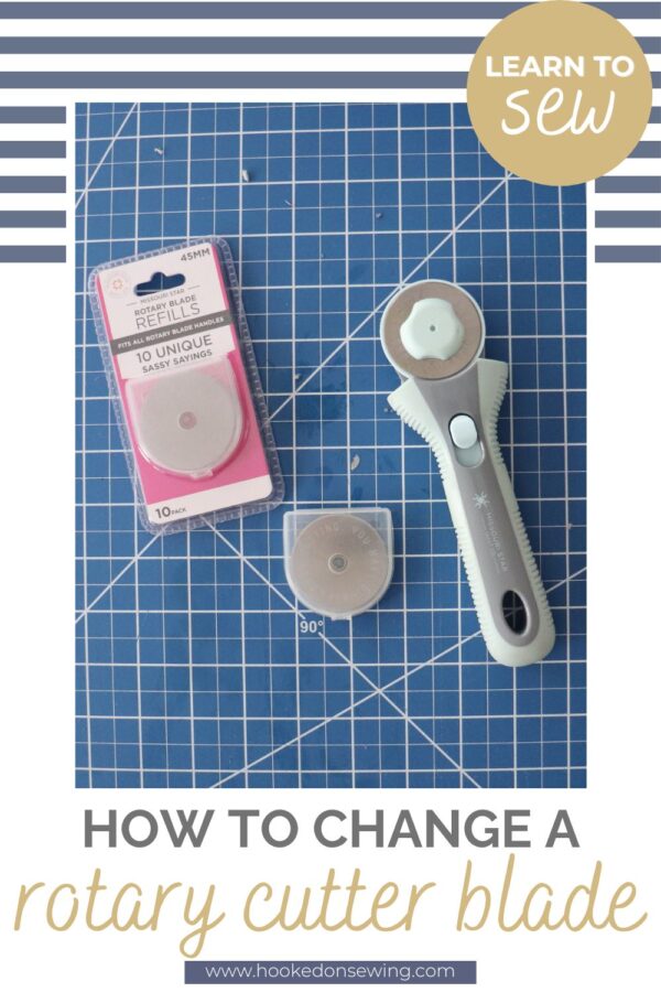 How to Change a Rotary Cutter Blade - Hooked on Sewing