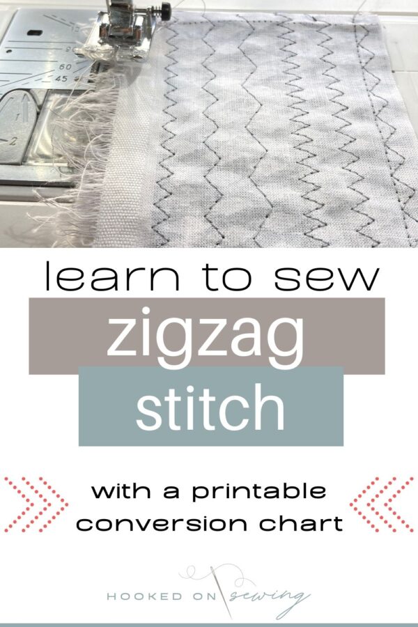 How to Sew a Zigzag Stitch - Hooked on Sewing