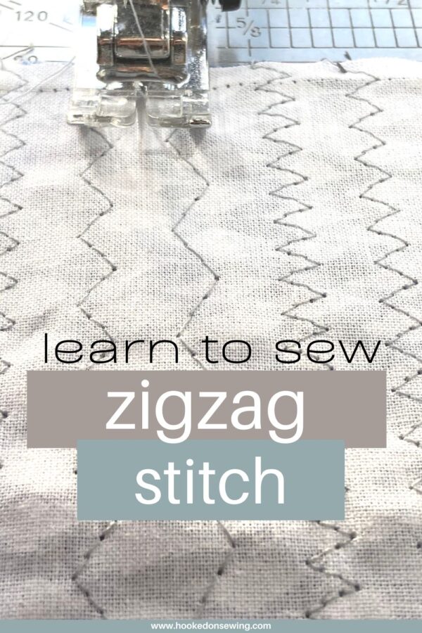 How to Sew a Zigzag Stitch - Hooked on Sewing